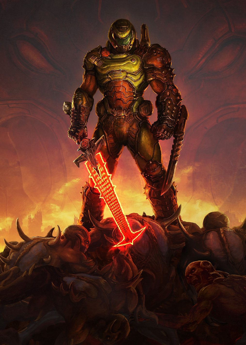 The DOOM Slayer Horizontal: постер из коллекции Doom