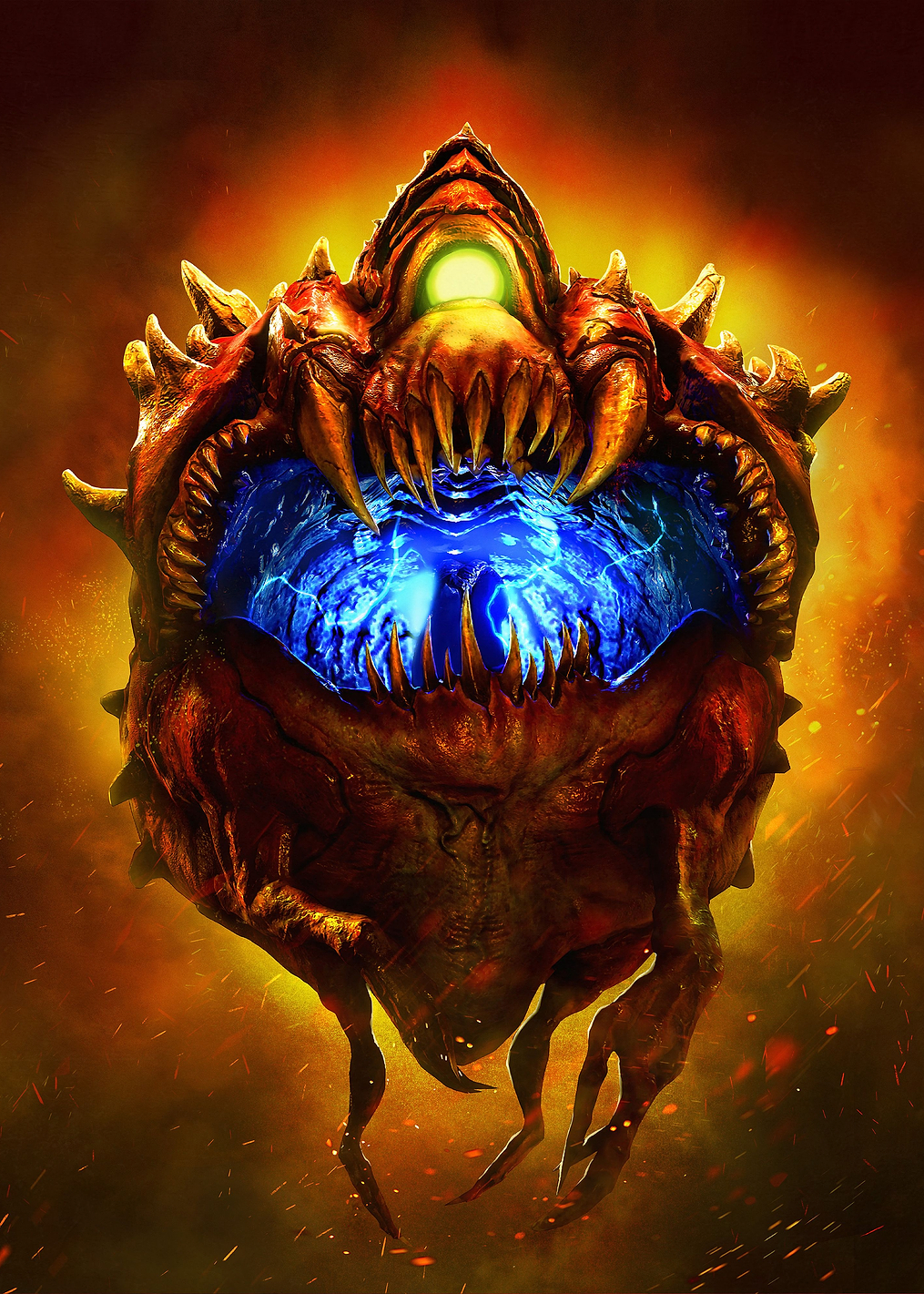 Cacodemon Horizontal: постер из коллекции Doom