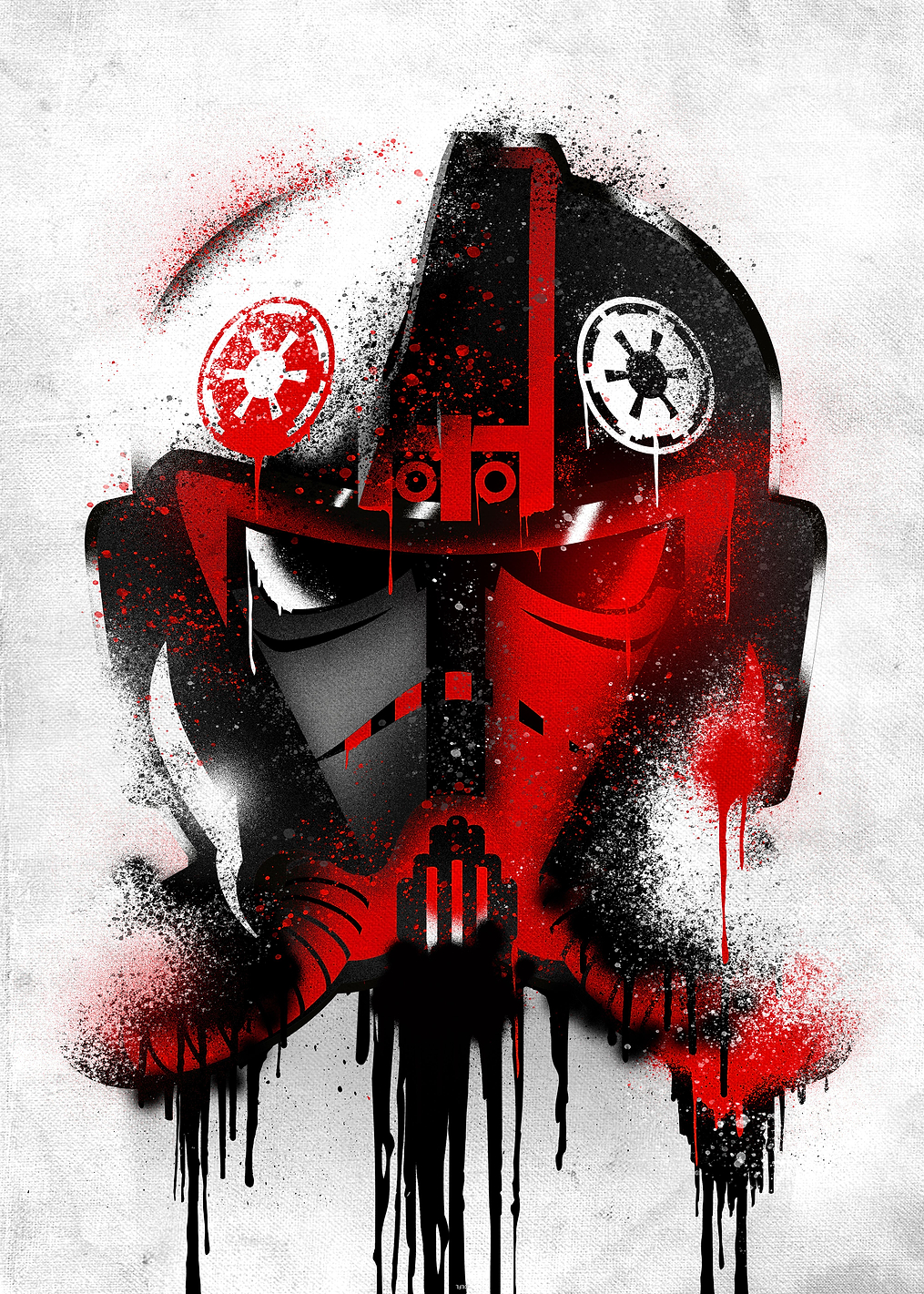 Tie Fighter Pilot Graffitti Helmet: постер из коллекции Star Wars