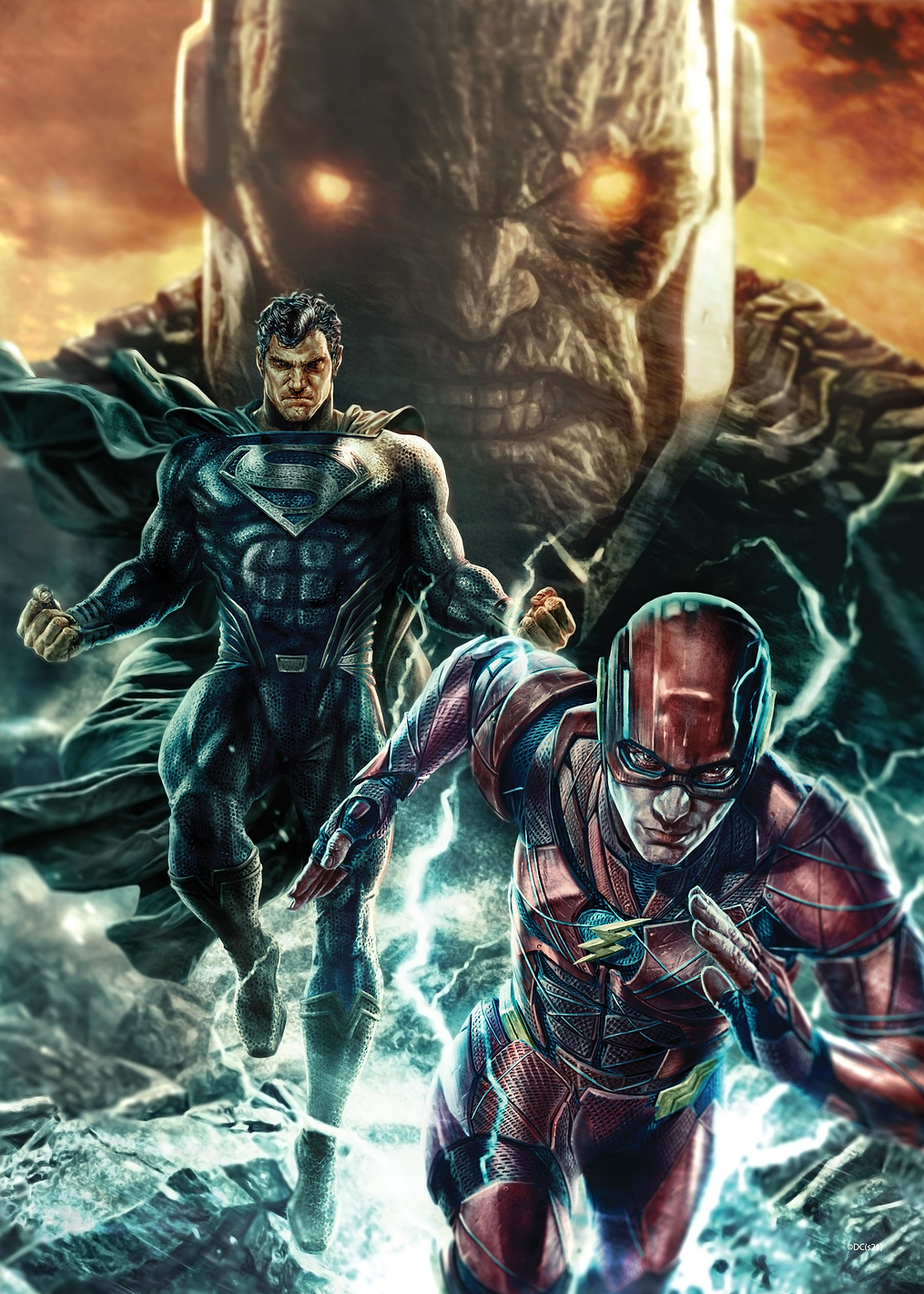 Superman and Flash: постер из коллекции DC Comics
