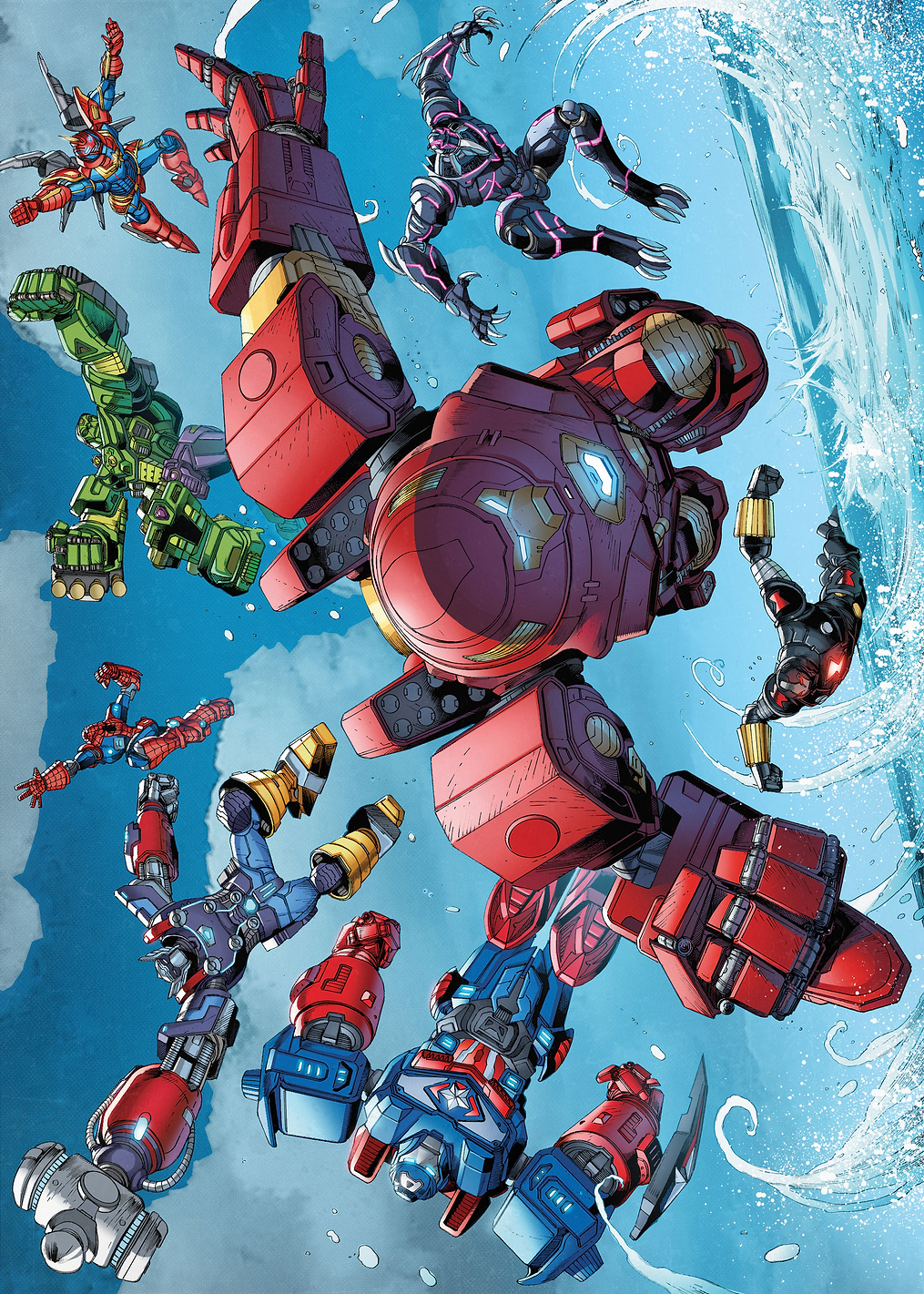 Flying Mech Avengers: постер из коллекции Marvel