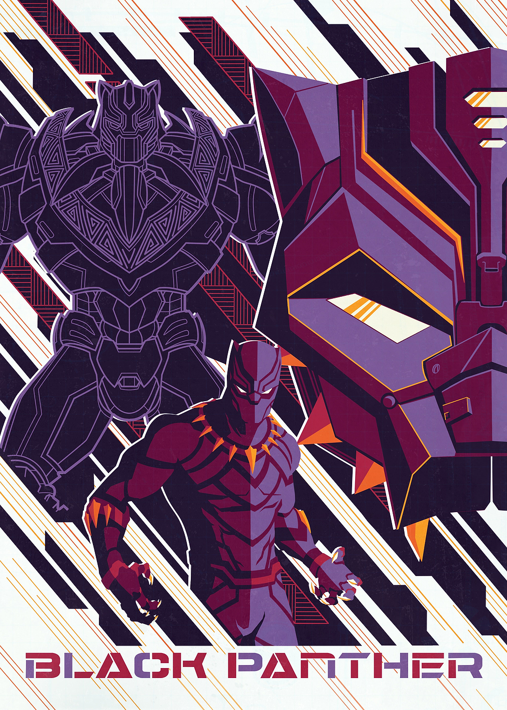 Black Panther Mech Mask: постер из коллекции Marvel
