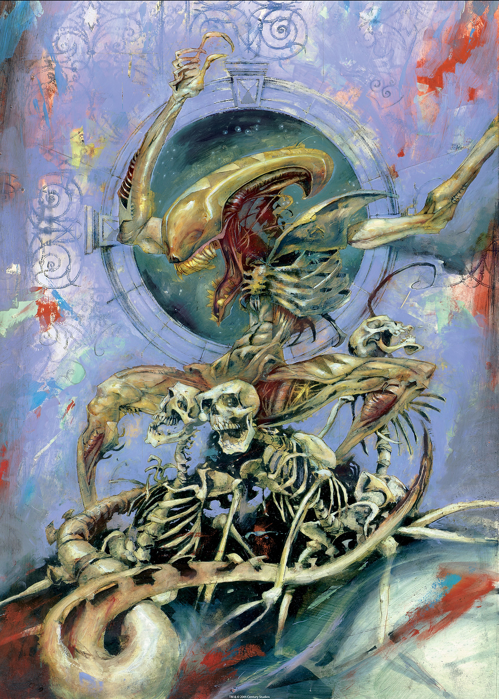 Alien With Skeletons: постер из коллекции Alien