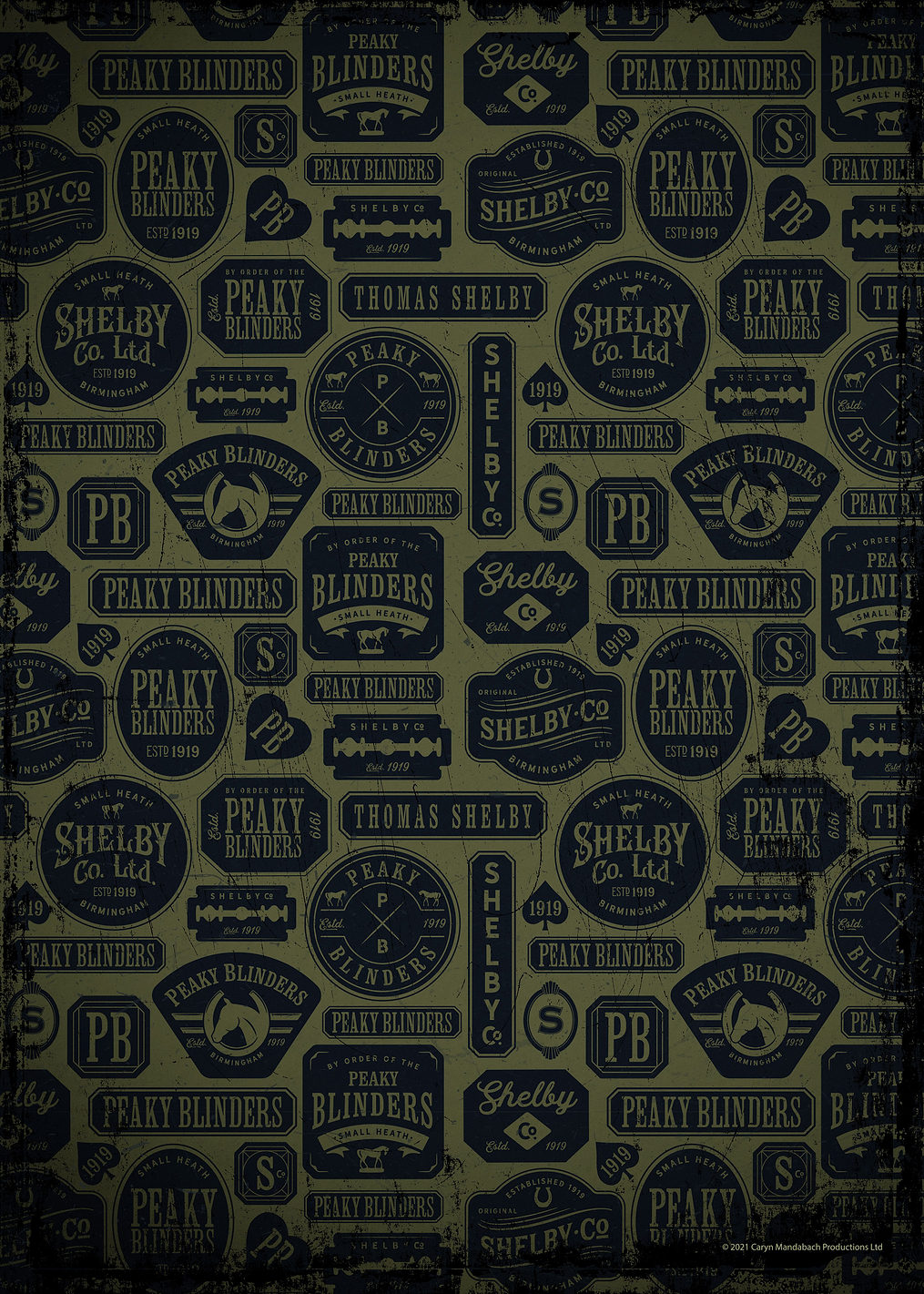 Symbols Pattern: постер из коллекции Peaky Blinders