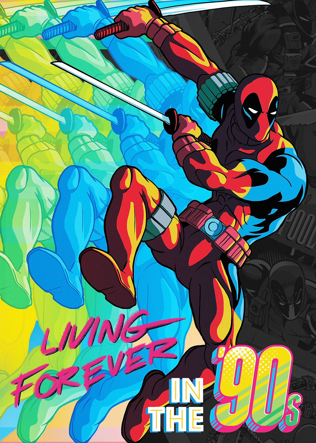 Deadpool Forever in the 90s: постер из коллекции Marvel