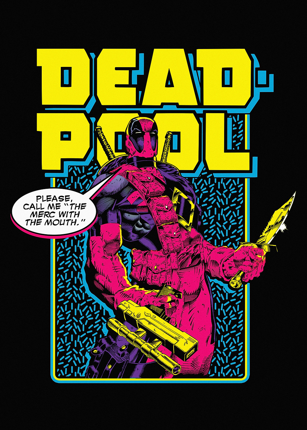 80s Style Deadpool: постер из коллекции Marvel
