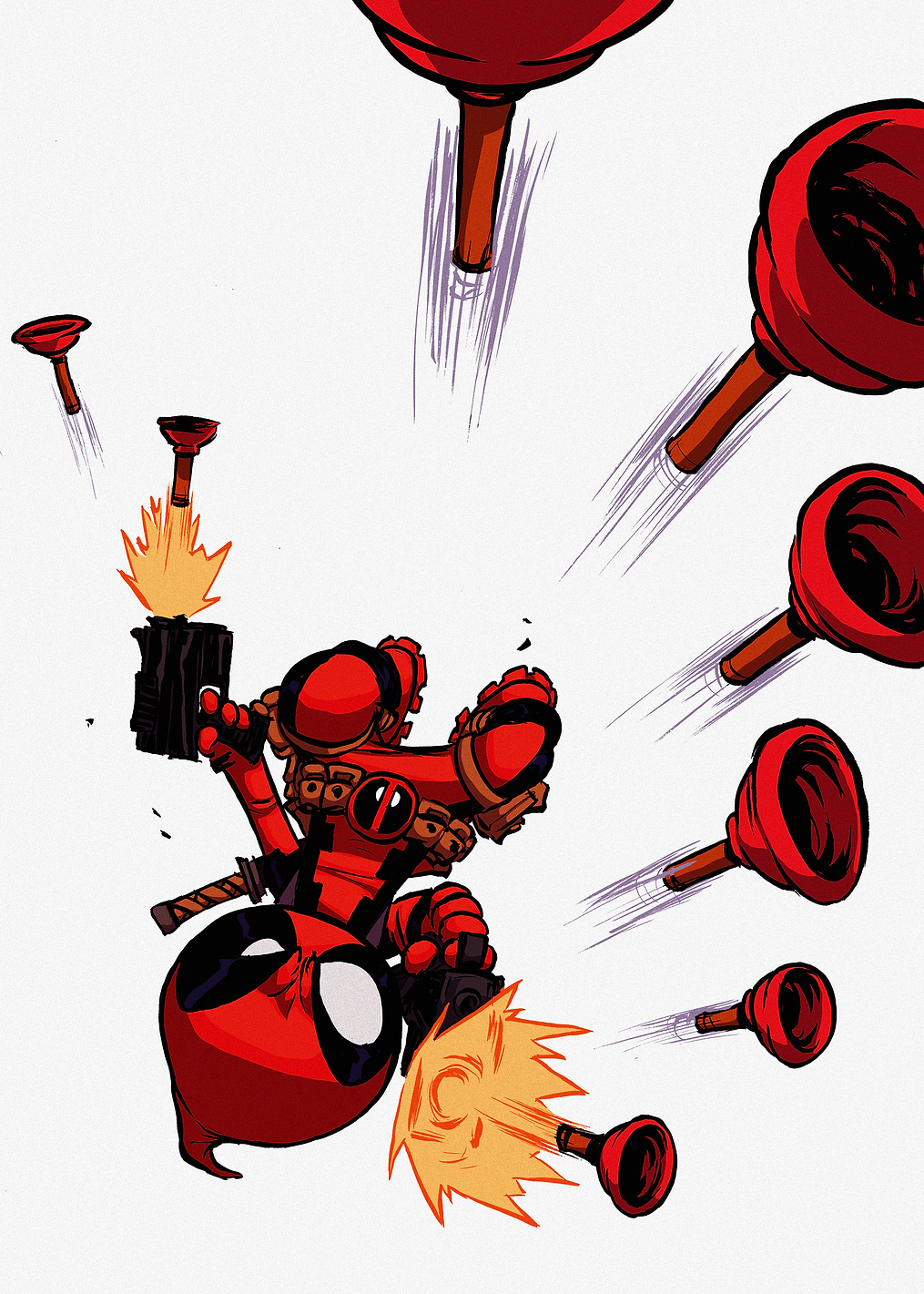 Deadpool Plunger Attack: постер из коллекции Marvel