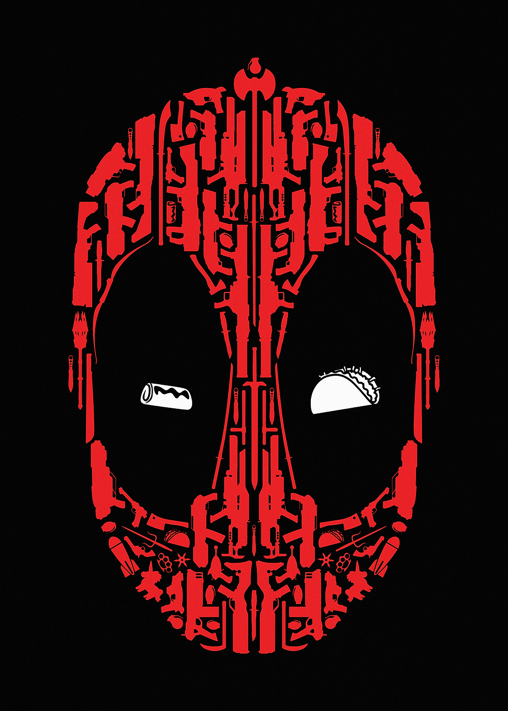 Deadpool Face: постер из коллекции Marvel