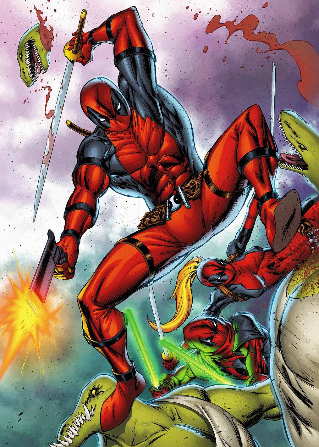 Deadpool vs Reptiles: постер из коллекции Marvel