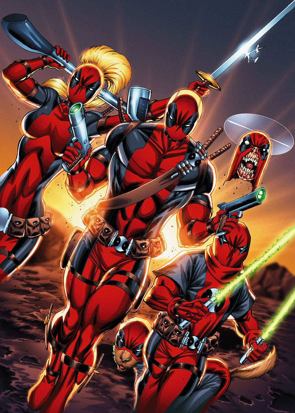 Deadpool Family Weapons Out: постер из коллекции Marvel