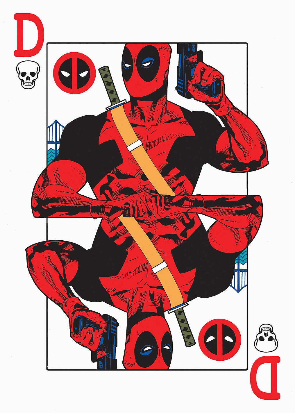 Deadpool Playing Card: постер из коллекции Marvel