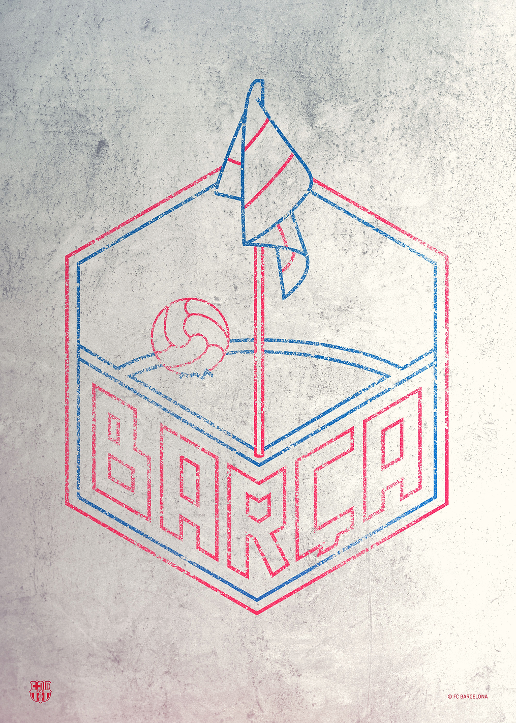 Barca Flag Light: постер из коллекции Barça