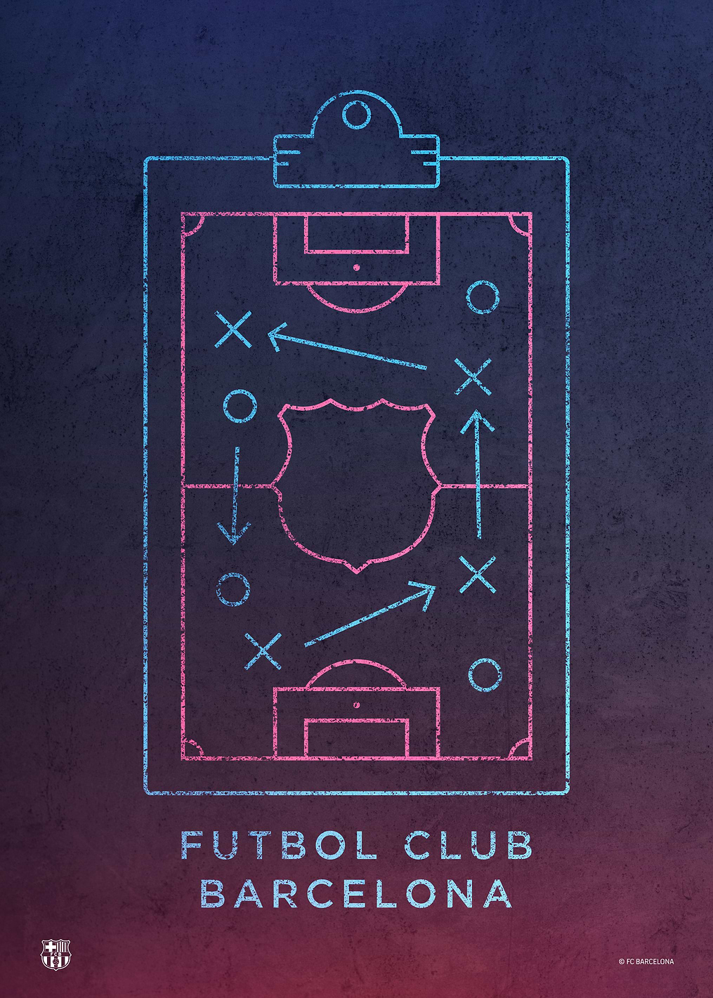 Futbol Club Barca Dark: постер из коллекции Barça