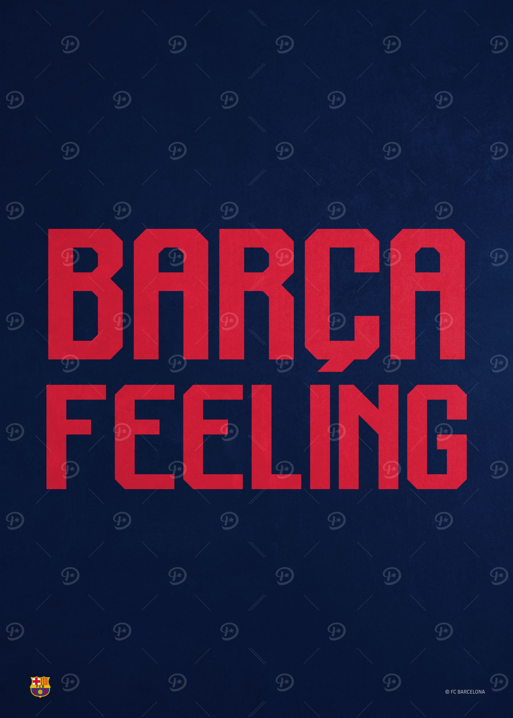 Barca feeling navy: постер из коллекции Barça