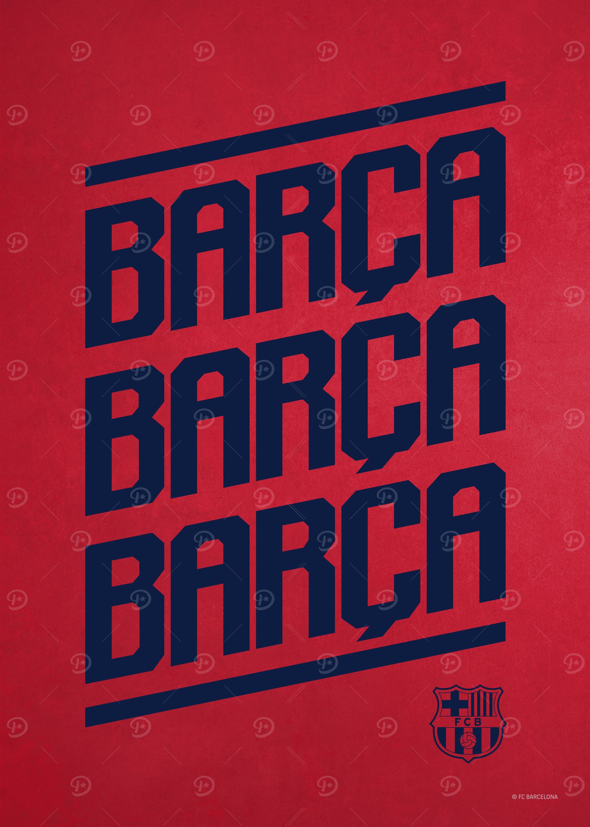 Barca dark red: постер из коллекции Barça