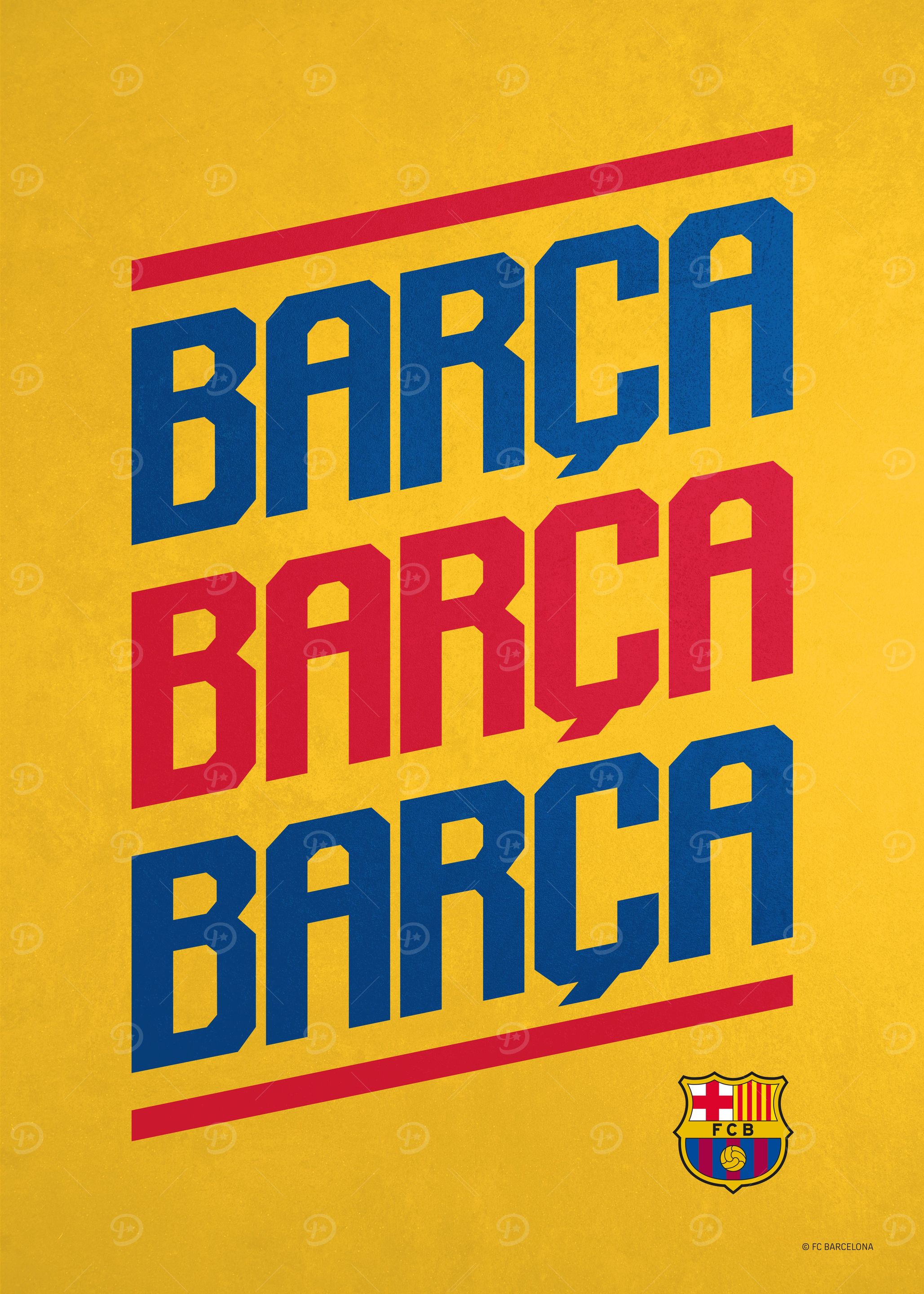 Barca yellow: постер из коллекции Barça