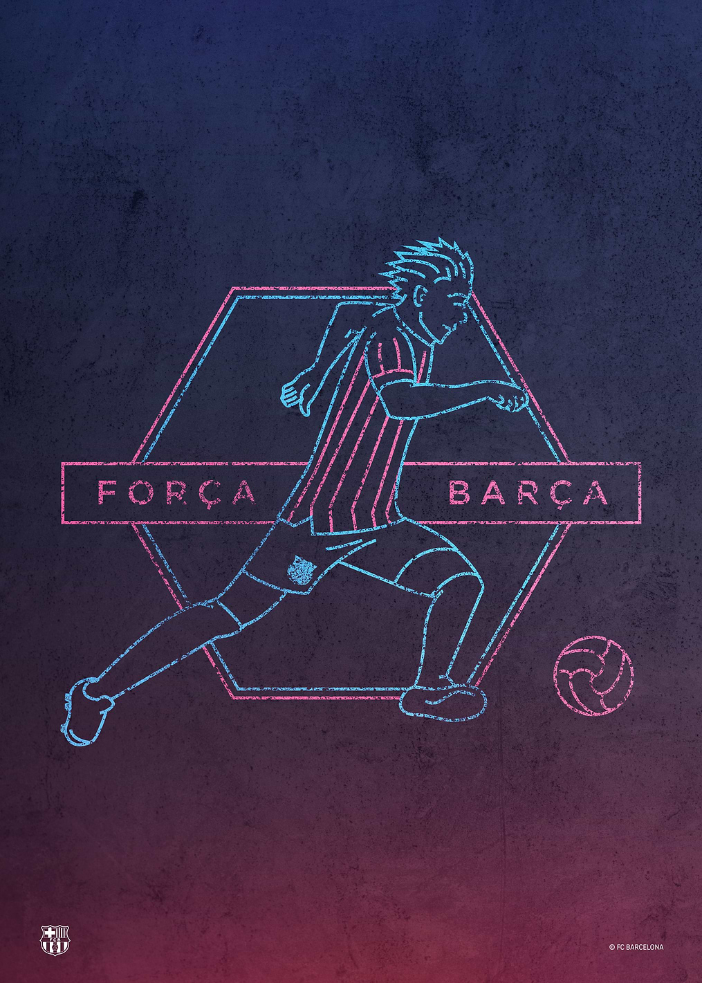 Forca Barca: постер из коллекции Barça