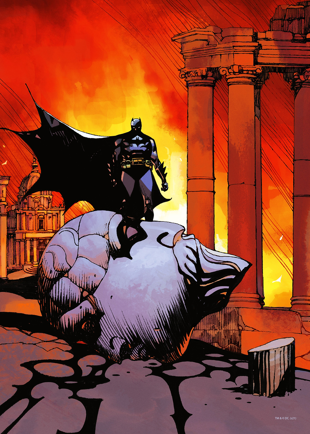 Batman The World Illustration Italy: постер из коллекции DC Comics