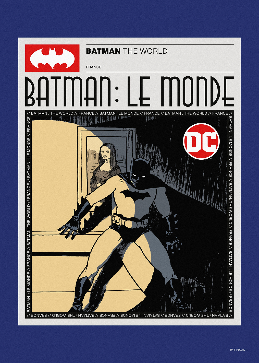Batman The World France: постер из коллекции DC Comics