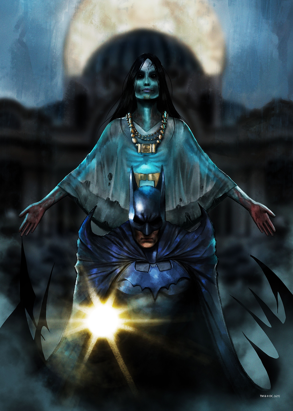 Batman The World Illustration Mexico: постер из коллекции DC Comics
