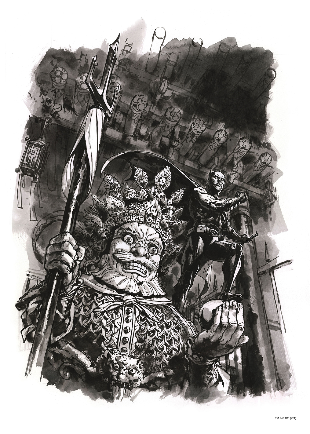 Batman The World Illustration South Korea: постер из коллекции DC Comics