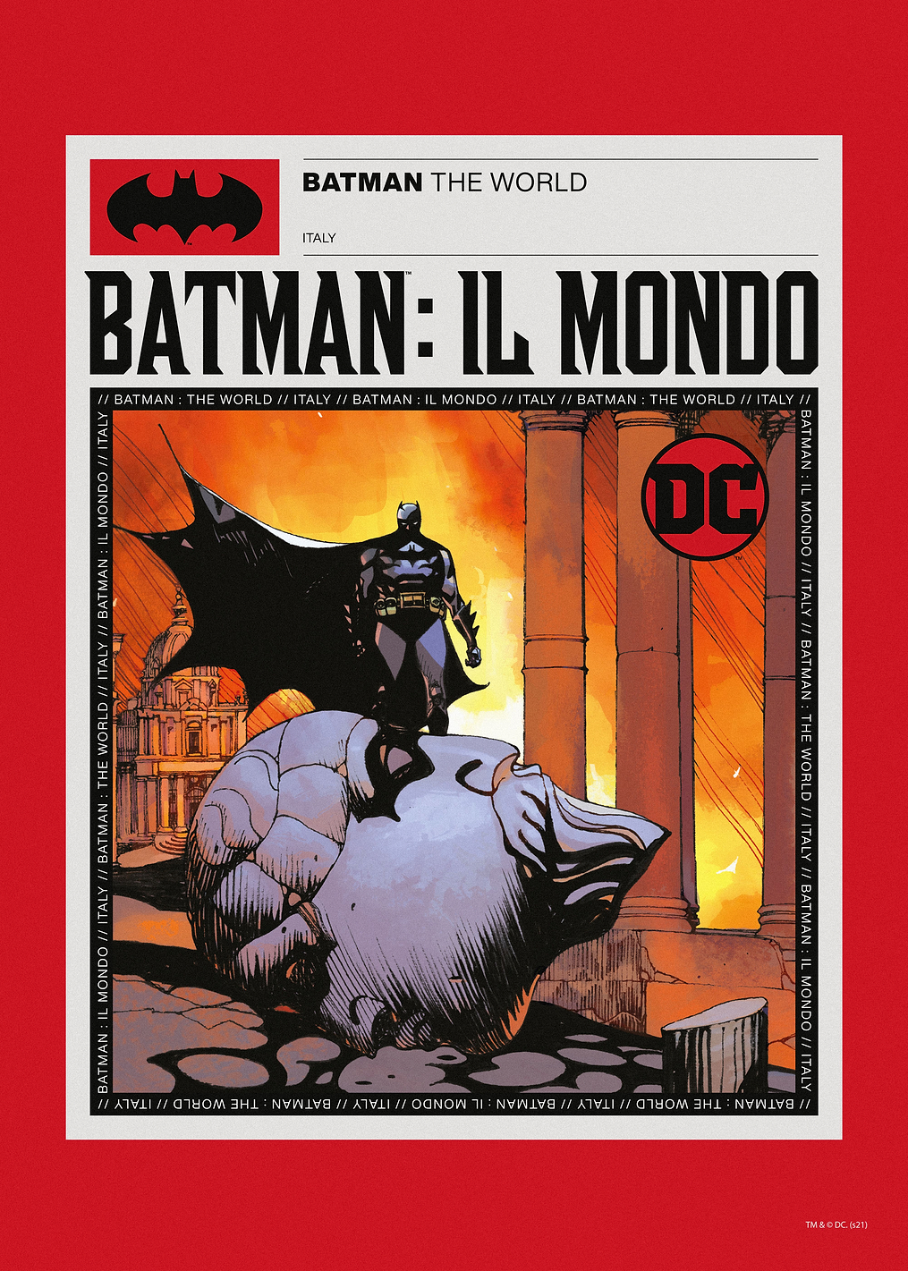 Batman The World Italy: постер из коллекции DC Comics