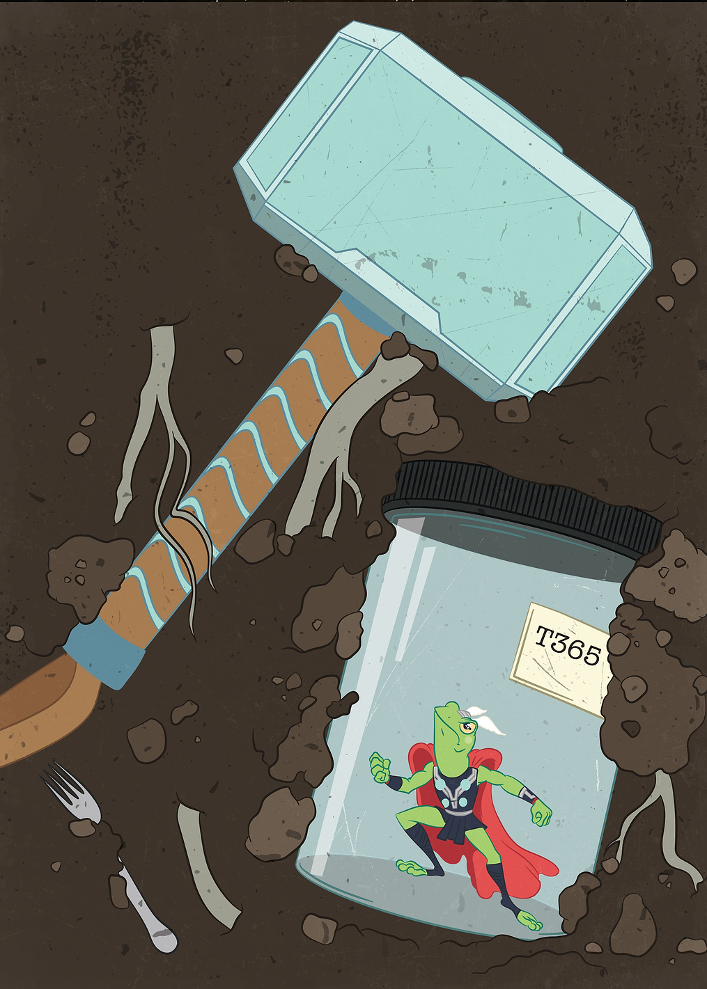 Thor's Hammer: постер из коллекции Marvel