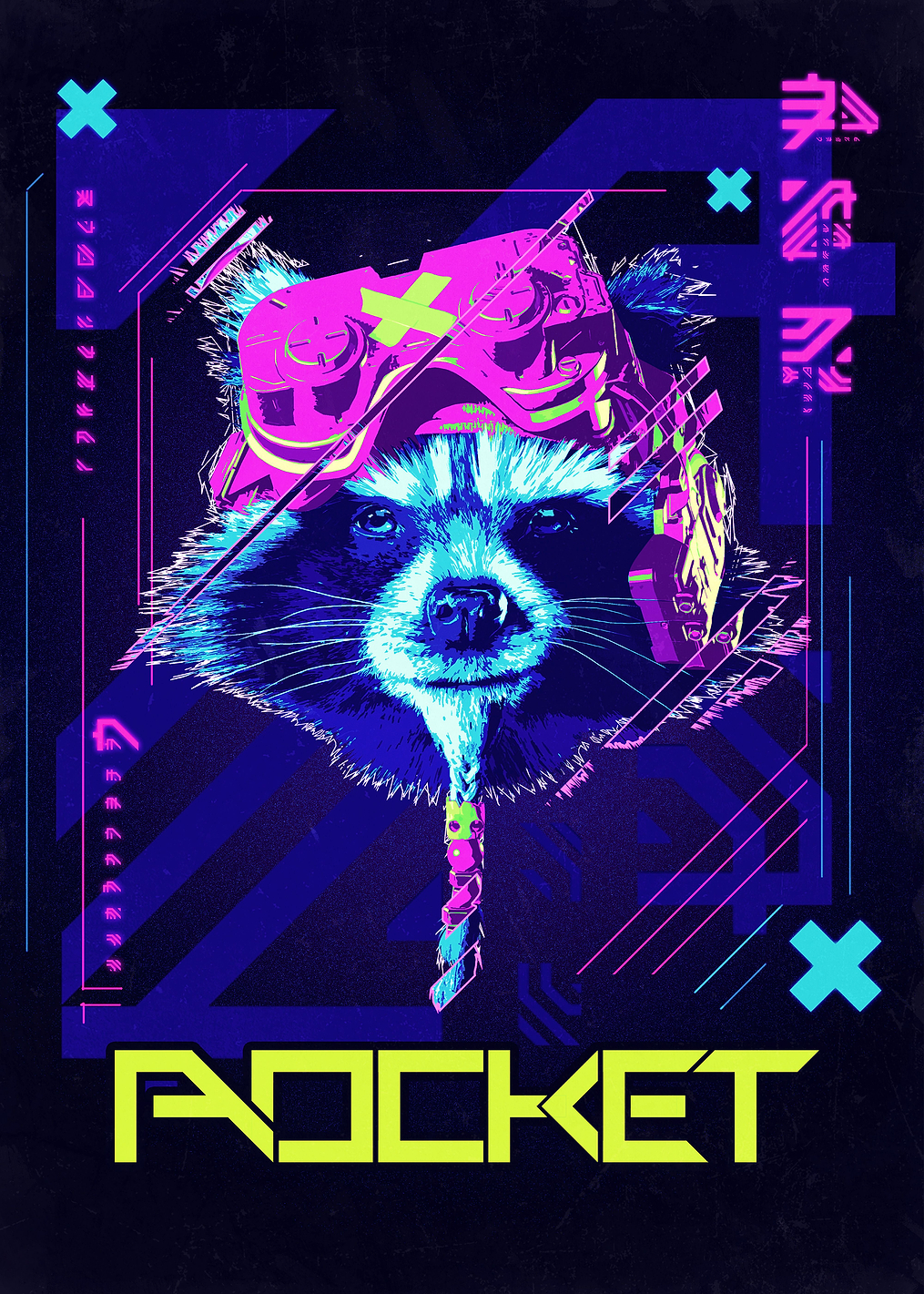 Cyberpunk Rocket: постер из коллекции Marvel