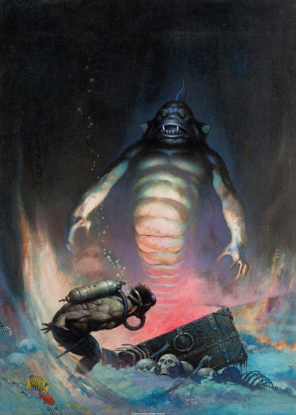 Sea Monster: постер из коллекции Frank Frazetta