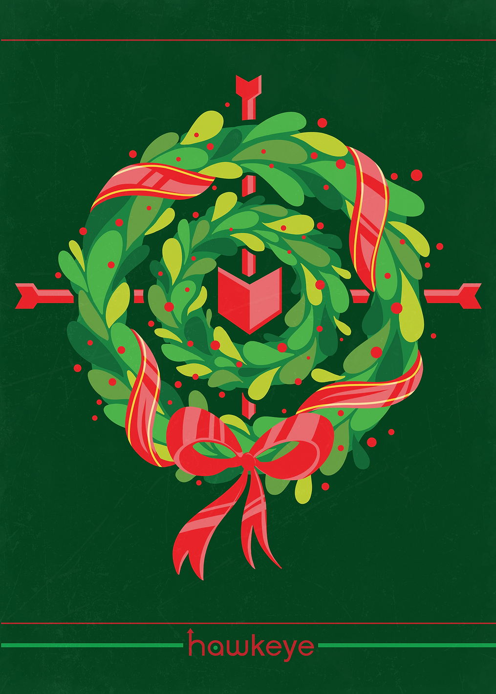 Hawkeye Christmas decoration: постер из коллекции Marvel