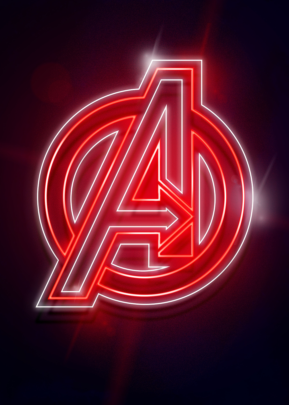 The Avengers Neon: постер из коллекции Marvel