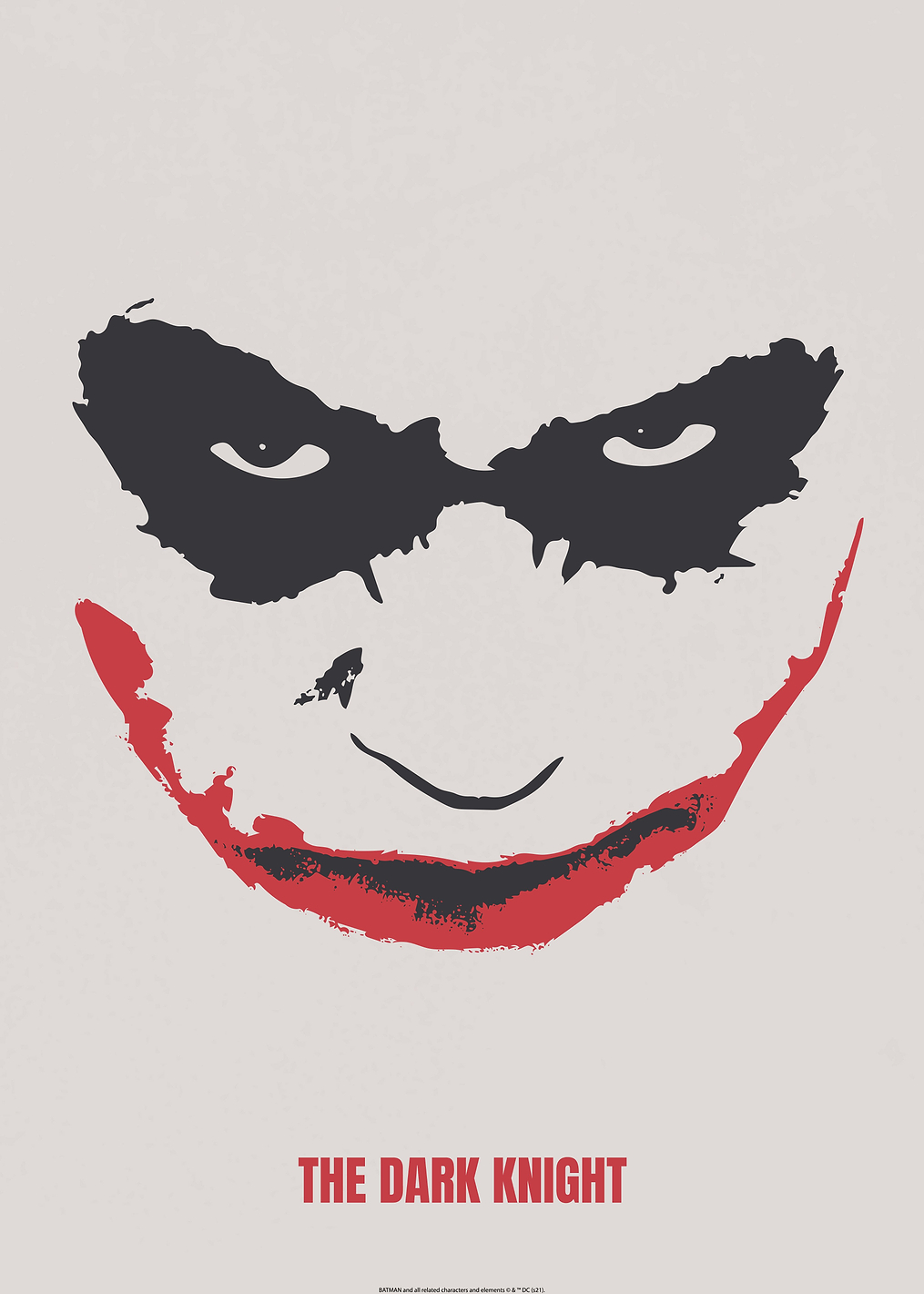 The Dark Knight minimal: постер из коллекции DC Comics