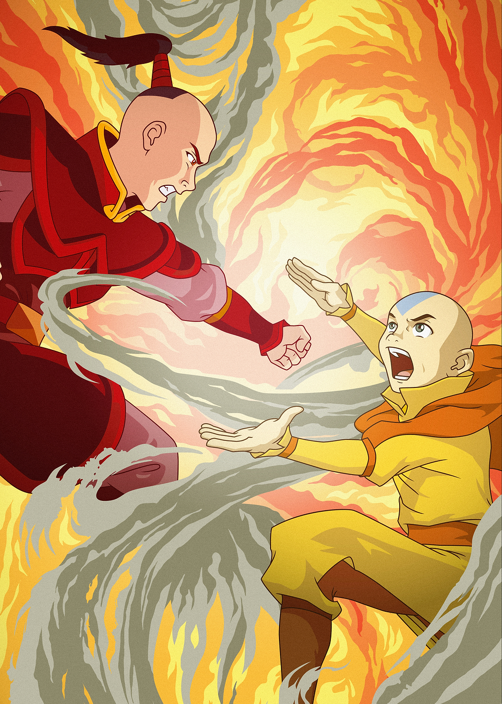 Zuko vs. Aang: постер из коллекции Avatar: The Last Airbender