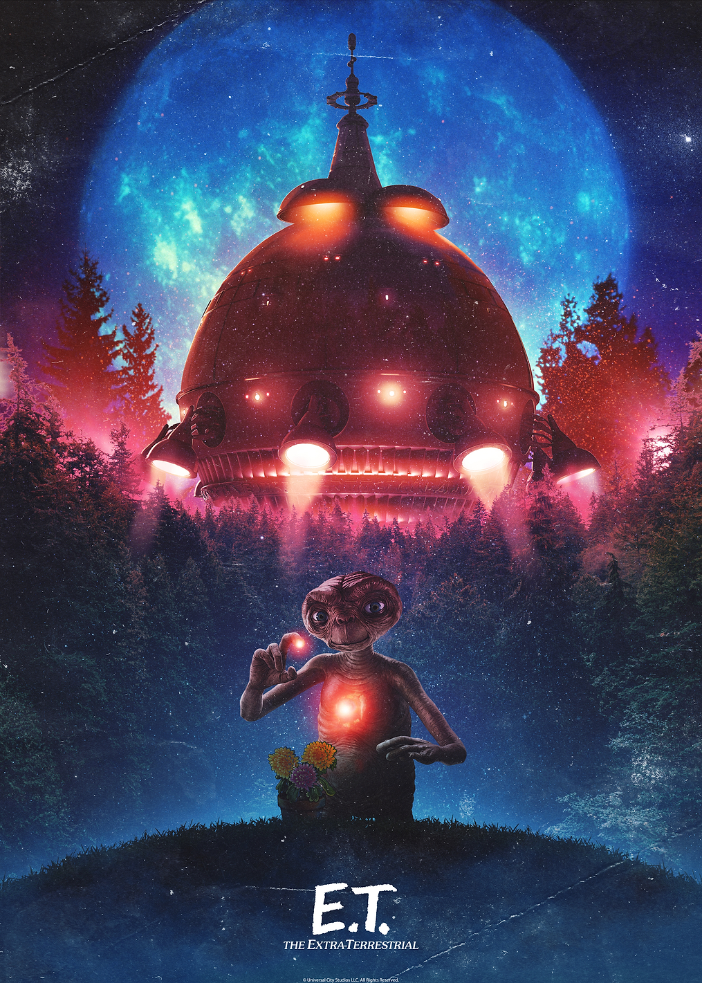 Flying Spaceship: постер из коллекции E.T.