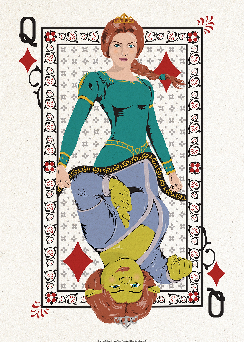 Diamonds Two-Faced Queen: постер из коллекции Shrek