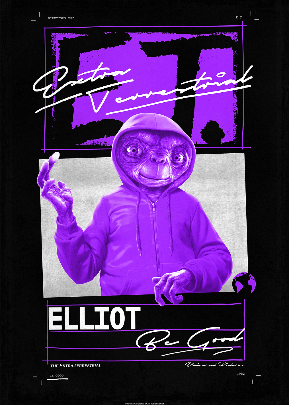 E.T. wearing hoodie: постер из коллекции E.T.