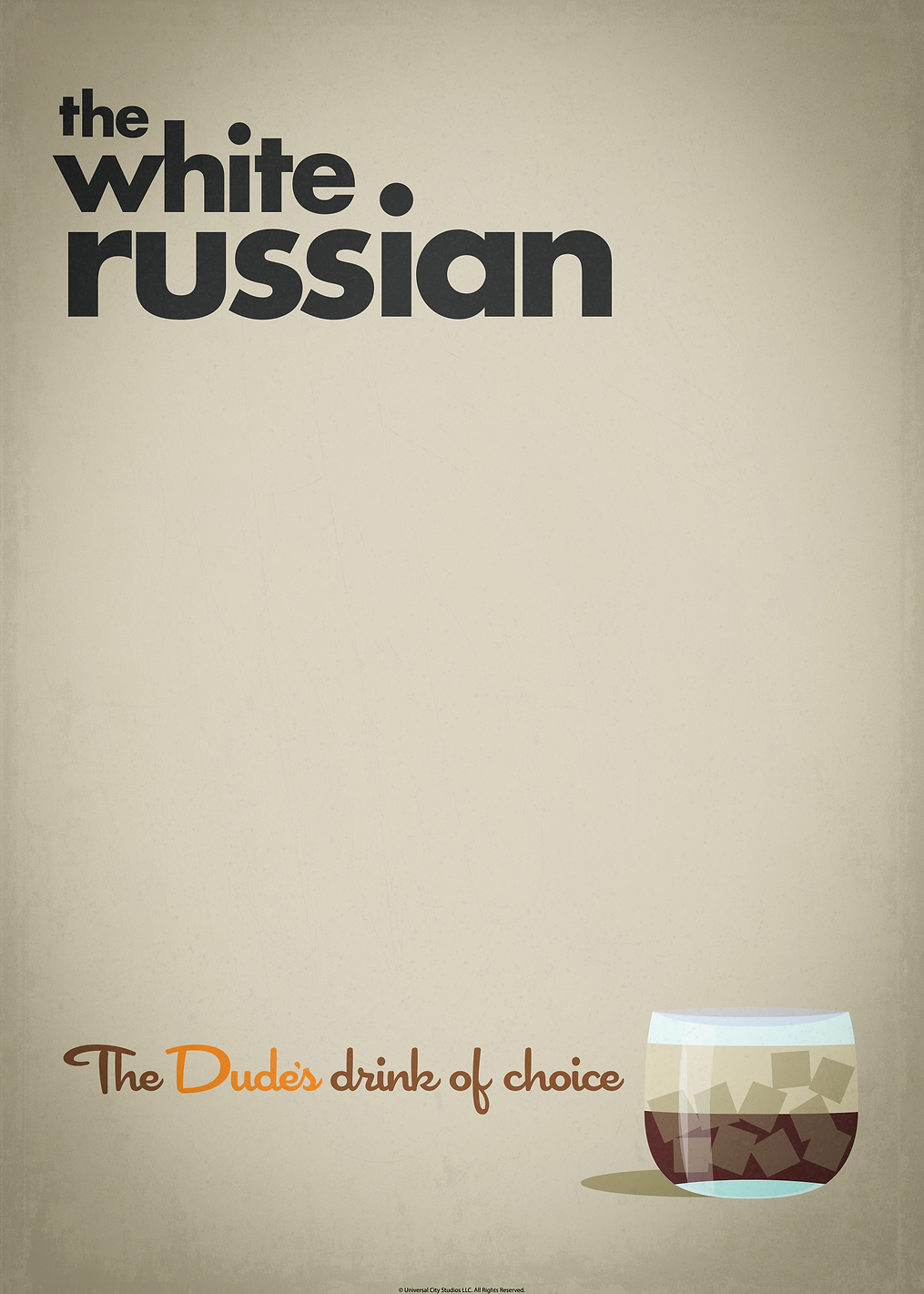 The White Russian: постер из коллекции The Big Lebowski