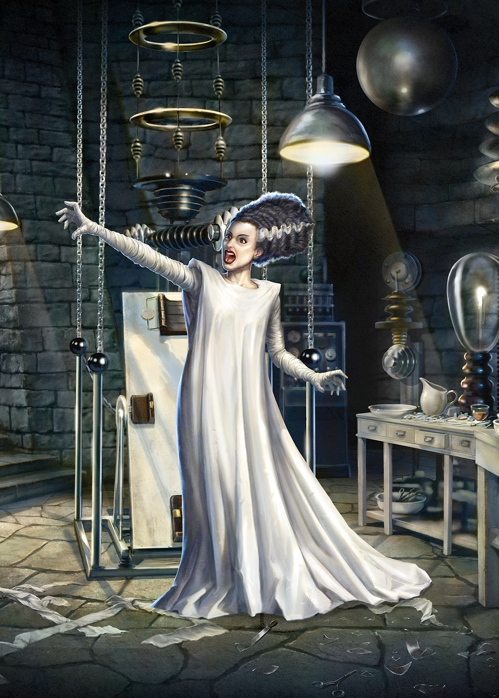 Bride in the lab: постер из коллекции Universal Monsters