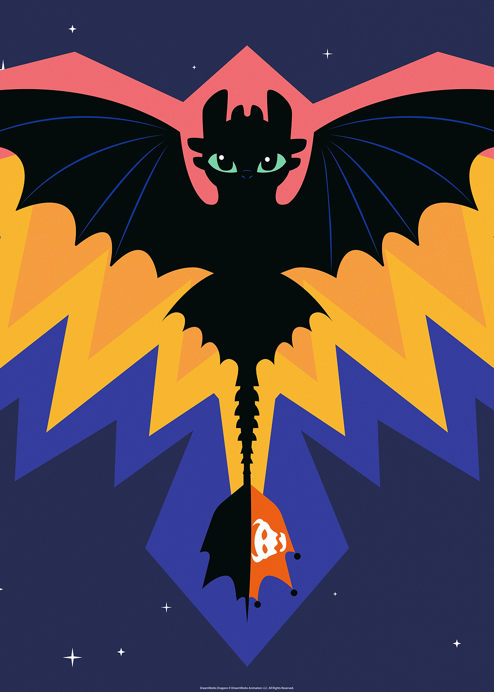 Dragon of the night: постер из коллекции How To Train Your Dragon
