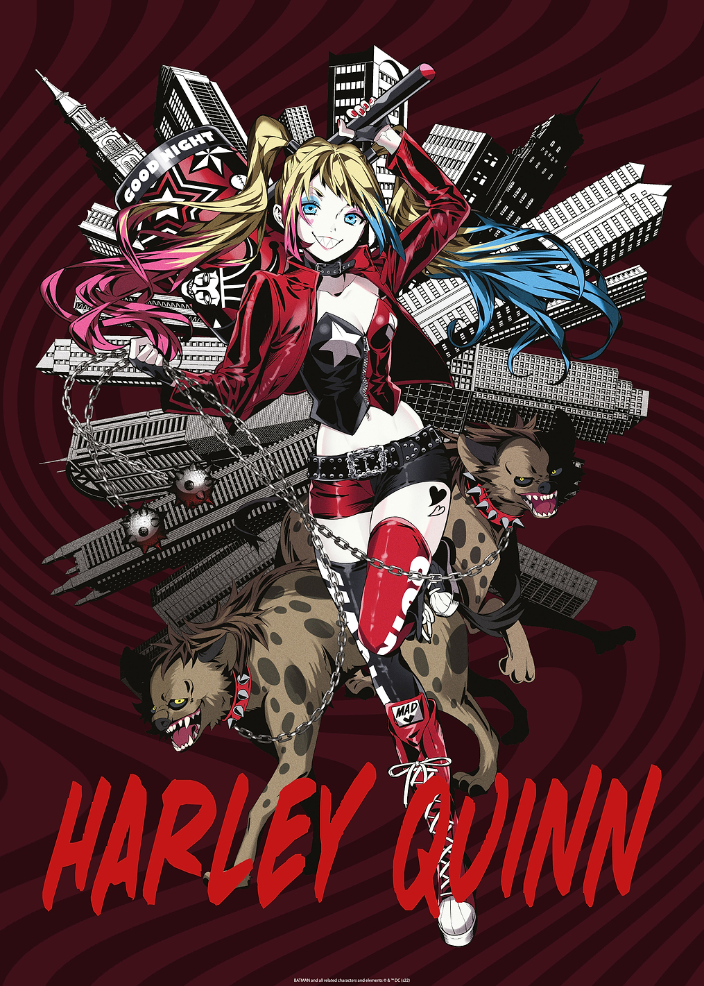 Harley with hyenas: постер из коллекции DC Comics