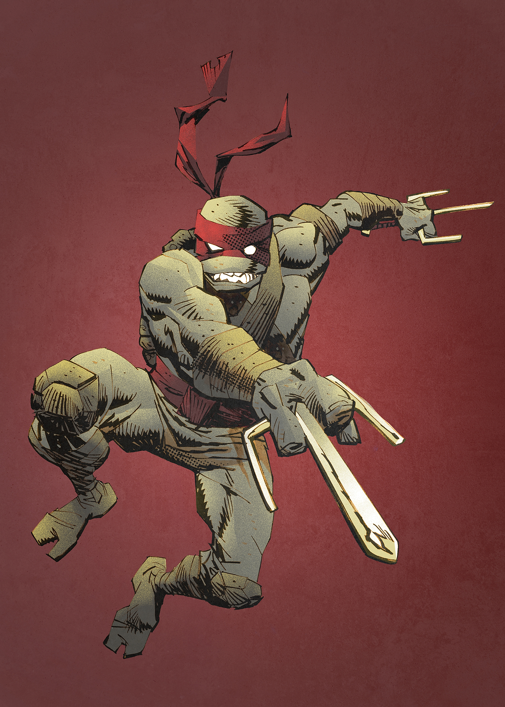 Raph Front Attack: постер из коллекции TMNT