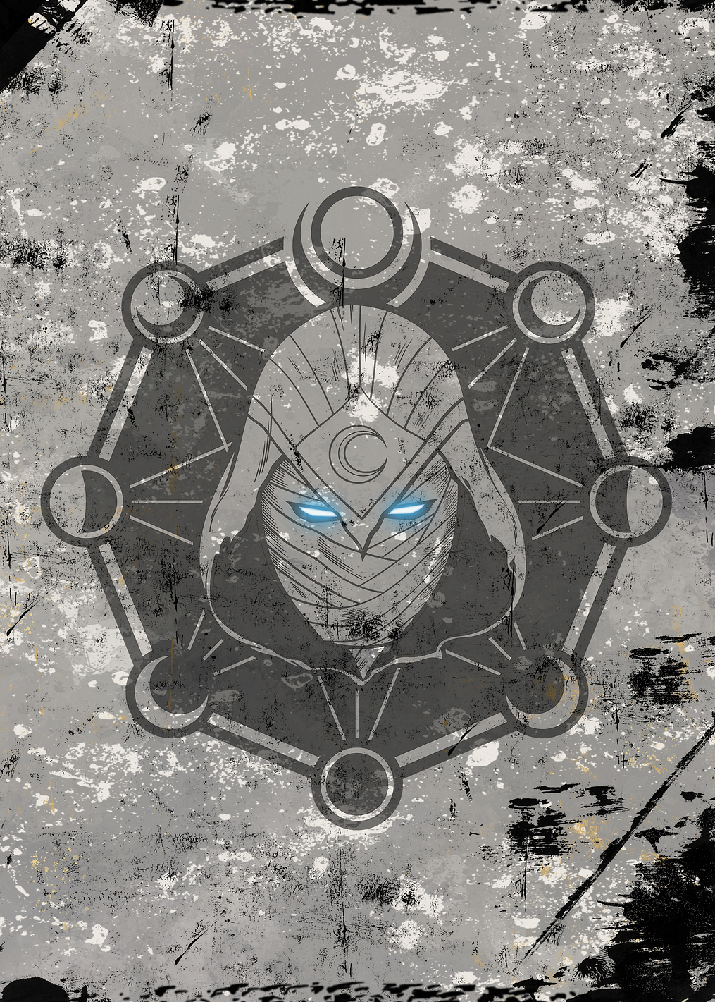 Moon Knight symbol: постер из коллекции Marvel