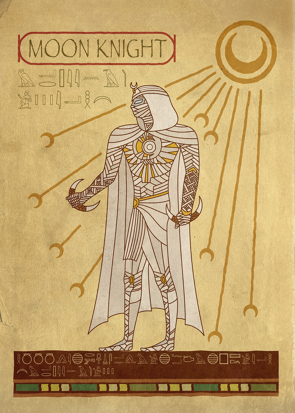 Egyptian Moon Knight: постер из коллекции Marvel