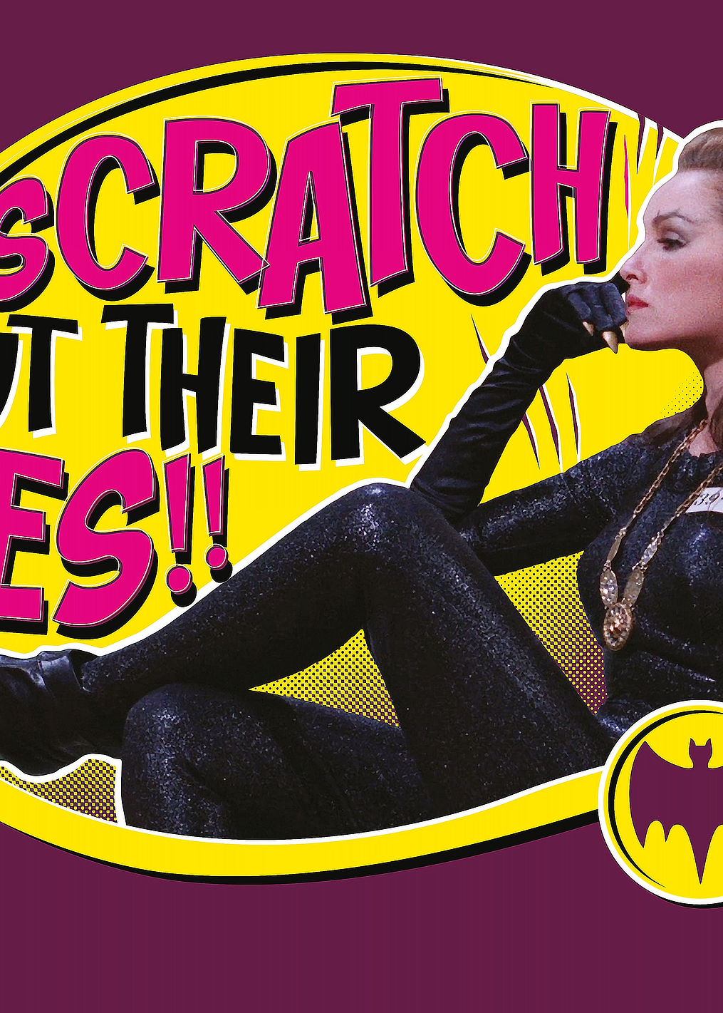 Scratch out their eyes: постер из коллекции DC Comics