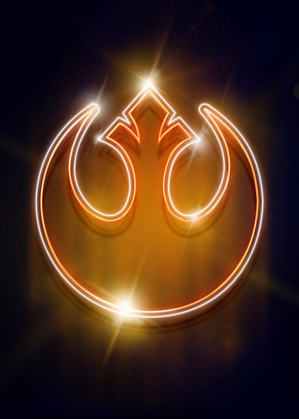 Rebel Alliance Crest neon: постер из коллекции Star Wars