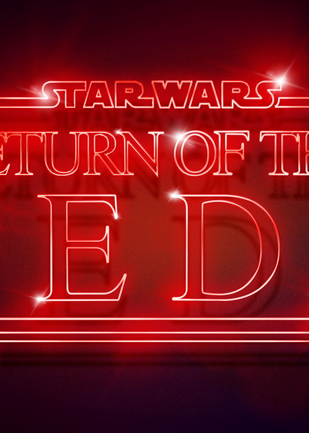 Episode VI Return of the Jedi neon: постер из коллекции Star Wars