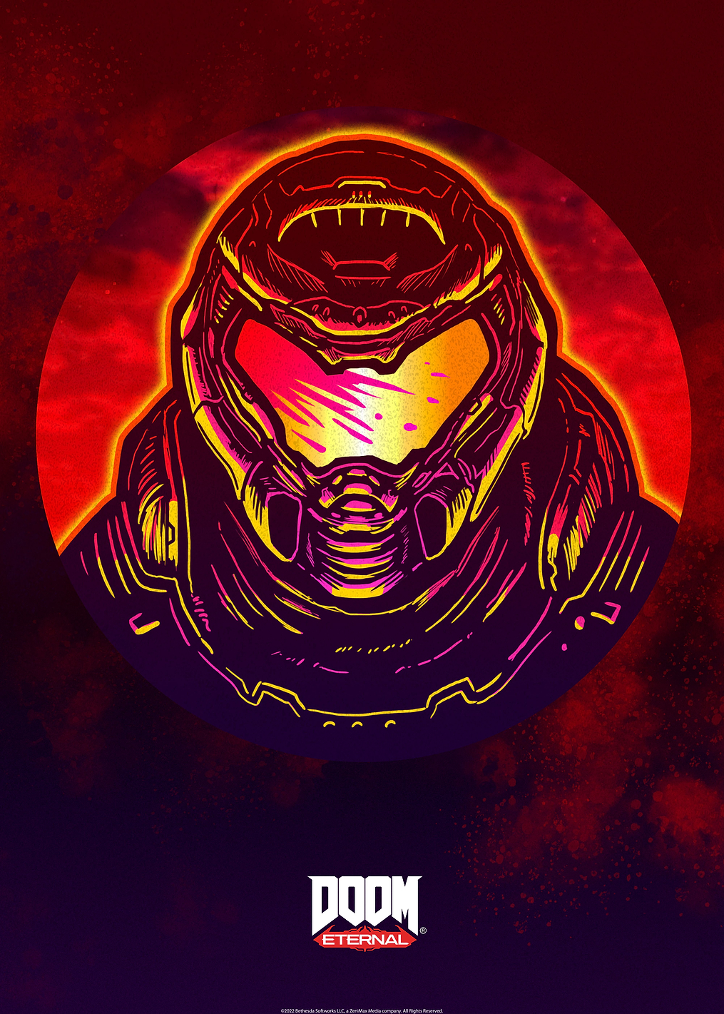 Red Helmet: постер из коллекции Doom