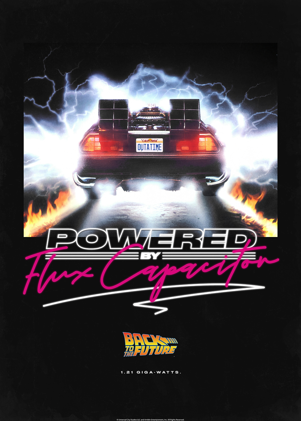 Powered by Flux Capacitor: постер из коллекции Back To The Future