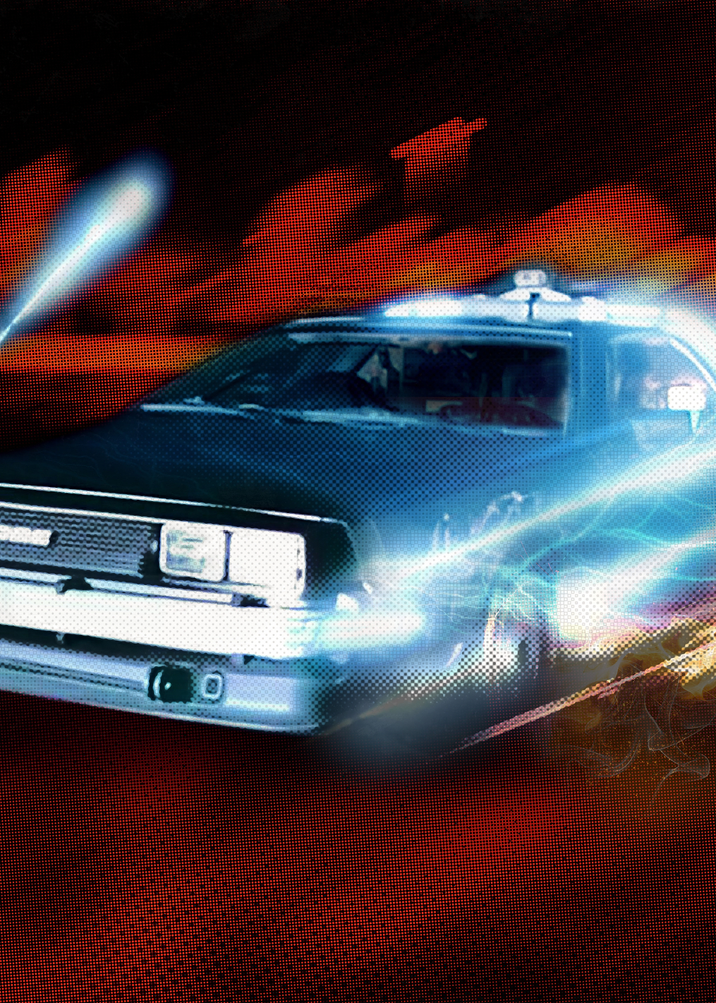 Flying DMC-12: постер из коллекции Back To The Future