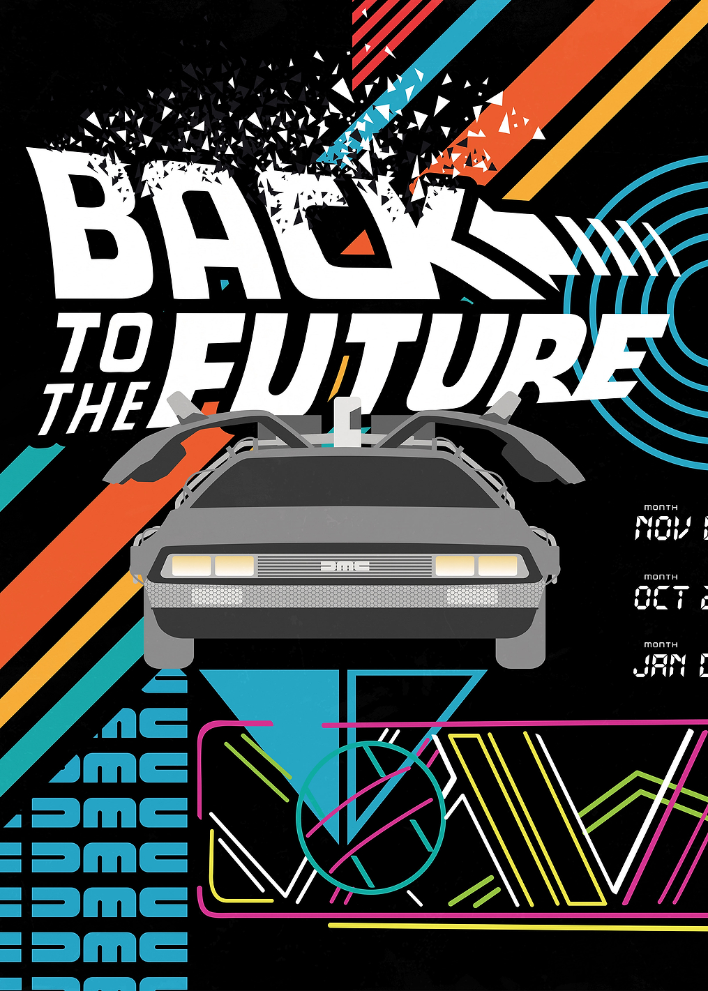 Back To The Future Graphic: постер из коллекции Back To The Future